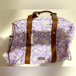 BRAND NEW WITH TAGS Madden Girl Purple Flower Weekender Bag